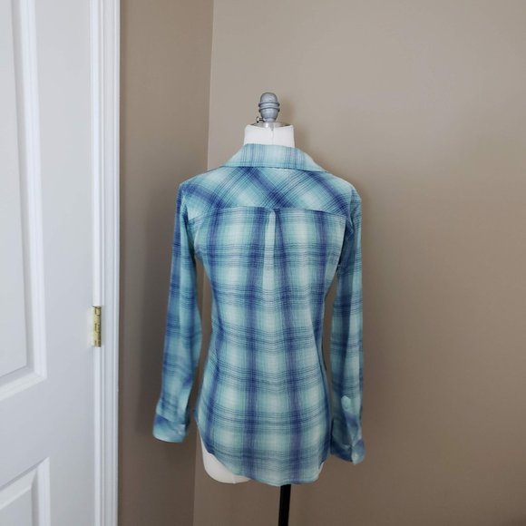 Sold Rails Gauzy Plaid Top - Picture 6 of 6